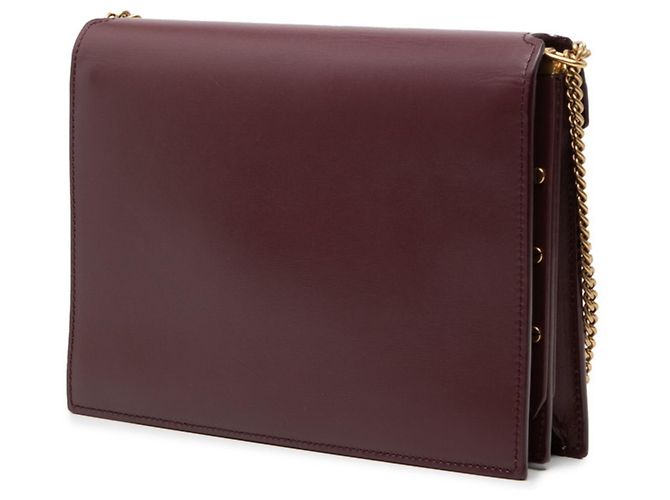Autre Marque Borsa a tracolla Saint Laurent Cassandra con logo YSL e catena Bordò - vista 2