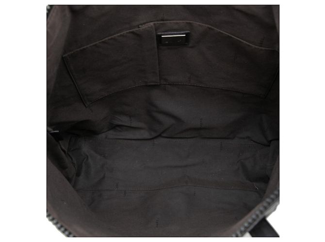 Borsa Tote Fendi Zucca nera in PVC Nero - vista 4