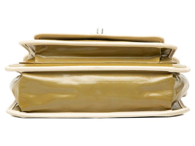 Borsa a tracolla Chanel Coco Mark Chocolate Bar con catena Verde - vista 3