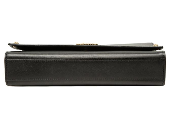 Autre Marque Borsa a tracolla con catena e logo Saint Laurent YSL Nero - vista 3