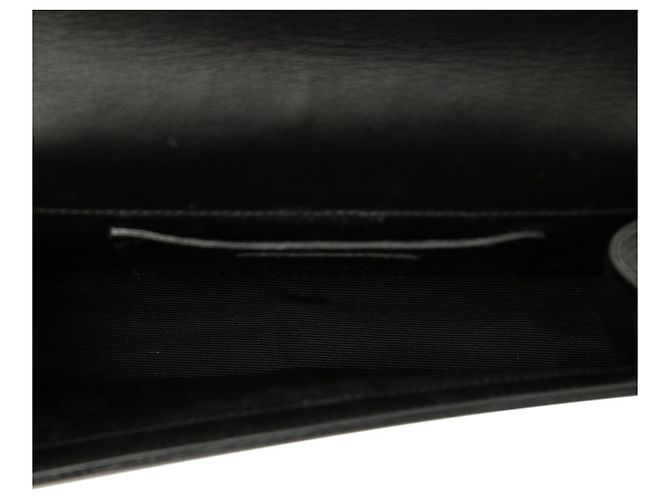 Autre Marque Borsa a tracolla con catena e logo Saint Laurent YSL Nero - vista 4
