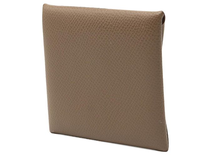 Hermès Hermes Bastia Geldbörse/Münzbeutel Braun Beige Taupe - Ansicht 2