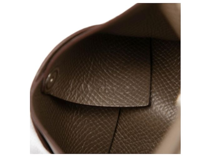Hermès Hermes Bastia Geldbörse/Münzbeutel Braun Beige Taupe - Ansicht 6