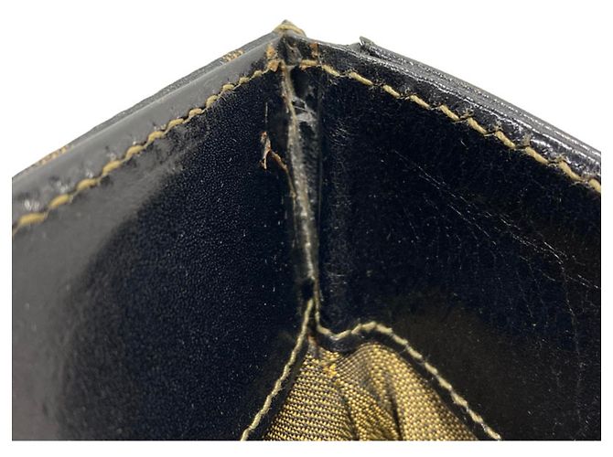 Borsa Tote Fendi Zucca Marrone e Nera in Pelle e Tela Nero - vista 6