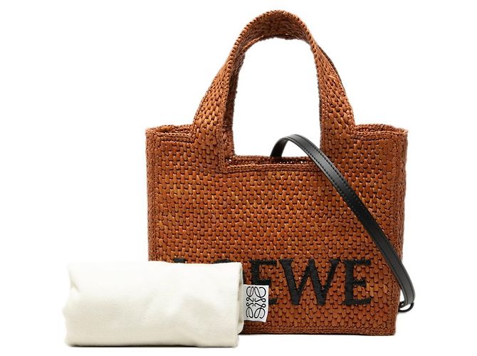 Loewe Font Tote Small Handtasche Braun - Ansicht 7