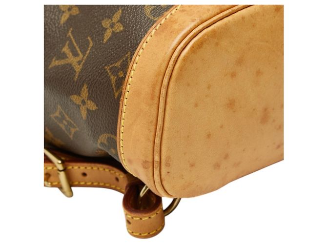 Louis Vuitton Monogram Mini Montsouris Rucksack Braun - Ansicht 5