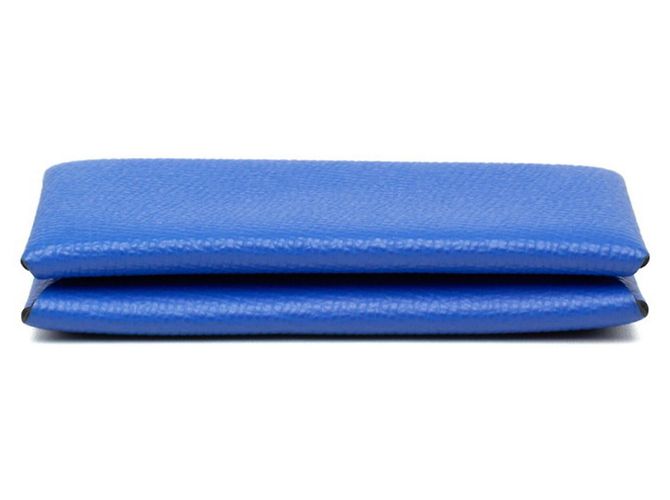 Hermès Hermes Calvi Blue Card Case - view 3