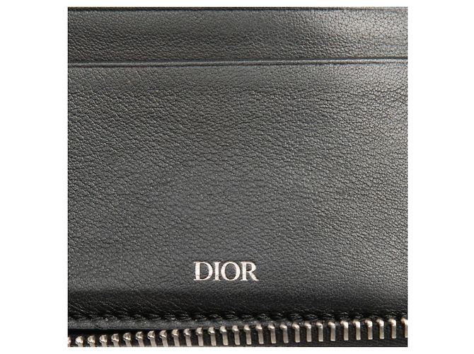 Cartera bi-fold Christian Dior Beige Azul marino - vista 5