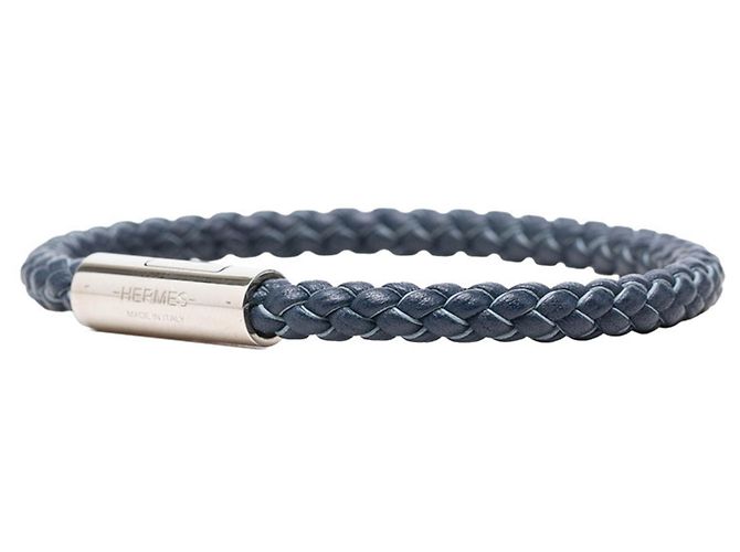 Hermès Pulsera de Dijes Hermes Goliath Charm Plata Azul marino - vista 2
