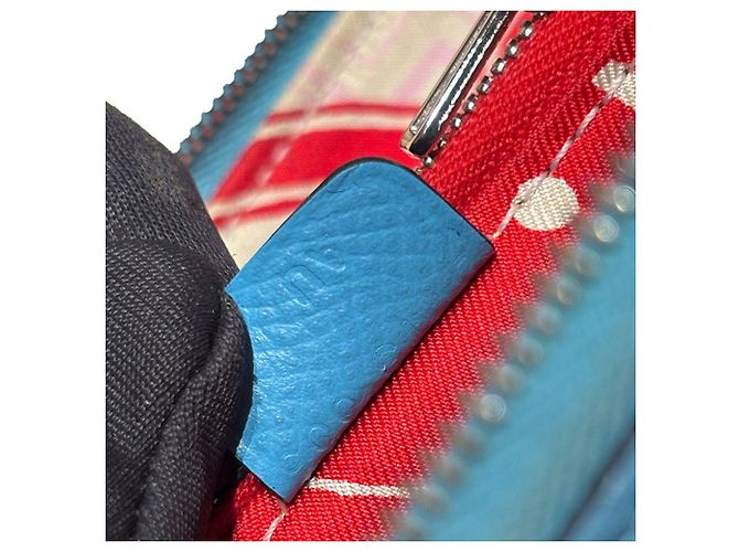 Hermès Portafoglio Hermes Azap Compact in seta Blu - vista 7