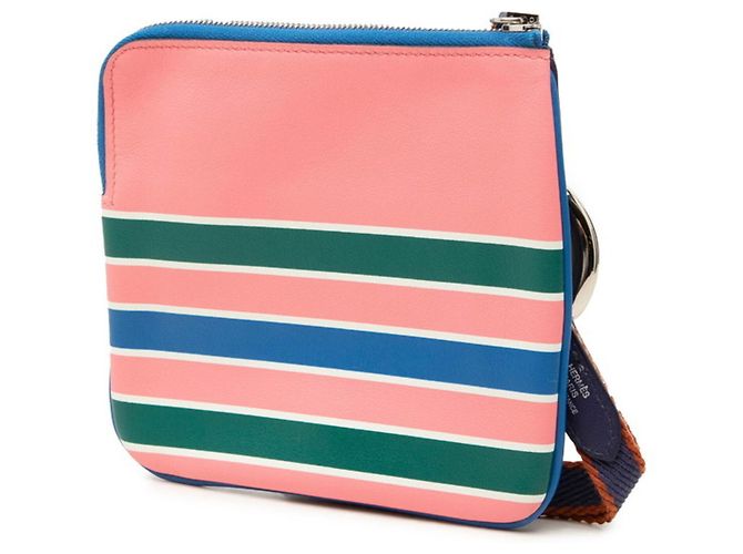 Hermès Borsa a tracolla Hermes Carre Pocket Multicor Azul marinho - vista 2