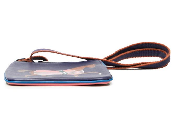 Hermès Borsa a tracolla Hermes Carre Pocket Multicor Azul marinho - vista 3