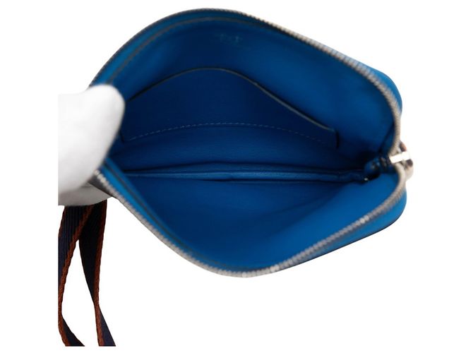 Hermès Borsa a tracolla Hermes Carre Pocket Multicor Azul marinho - vista 4