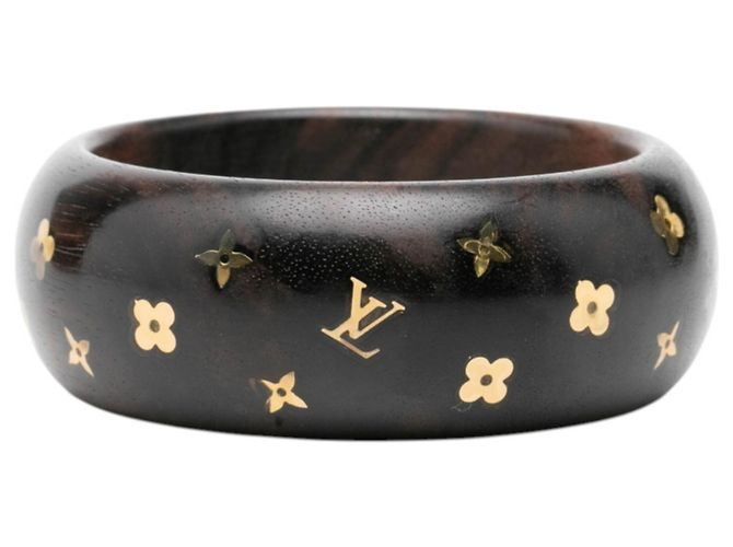Bracciale con charm Louis Vuitton Sylvania GM Marrone D'oro - vista 3