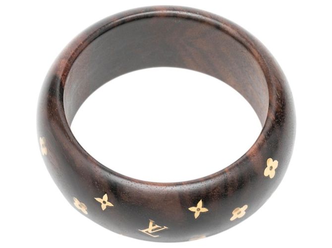 Bracciale con charm Louis Vuitton Sylvania GM Marrone D'oro - vista 4
