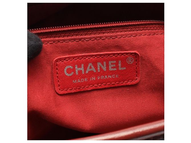 Borsa a Tracolla Hobo Chanel Gabrielle de Large Nero Blu Bordò - vista 4