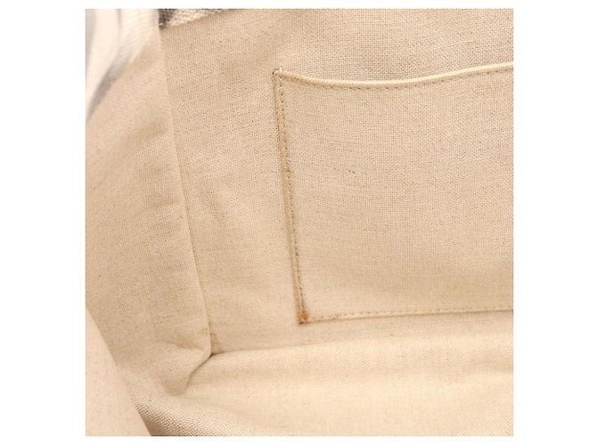 Chanel Coco Mark 2-Way Tote Bag Braun Weiß - Ansicht 13