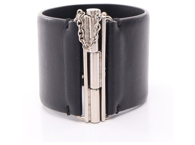 Chanel Coco Mark B18K Armreif Accessory Schwarz Silber - Ansicht 2