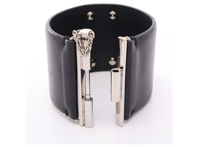 Chanel Coco Mark B18K Armreif Accessory Schwarz Silber - Ansicht 3
