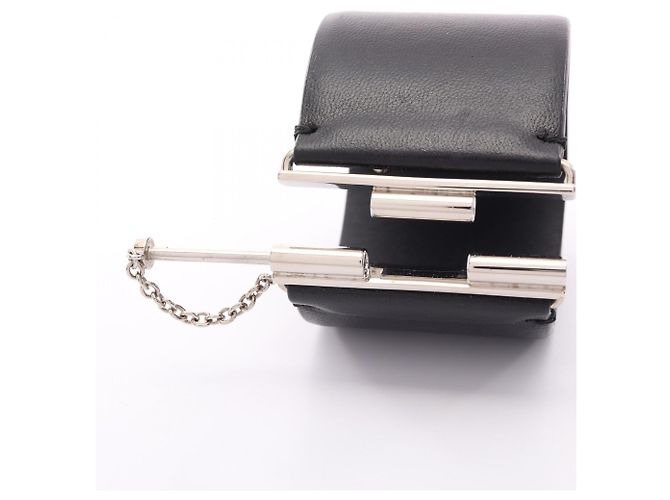 Chanel Coco Mark B18K Armreif Accessory Schwarz Silber - Ansicht 6
