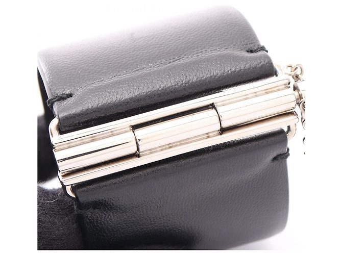 Chanel Coco Mark B18K Armreif Accessory Schwarz Silber - Ansicht 8