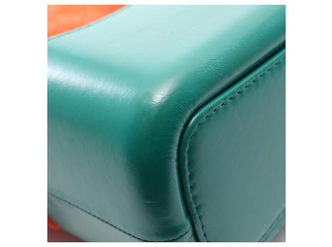 Borsa a tracolla Chanel Gabrielle de Large Hobo Blu Verde Arancione - vista 7
