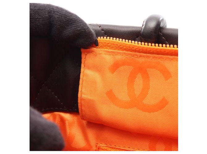 Borsa Tote Media Chanel Cambon Line Marrone - vista 7
