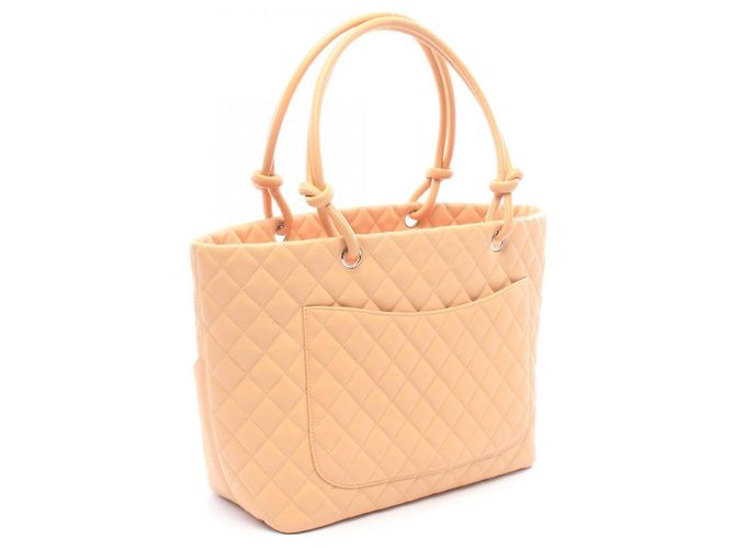 Borsa tote Chanel Cambon Line Beige - vista 2