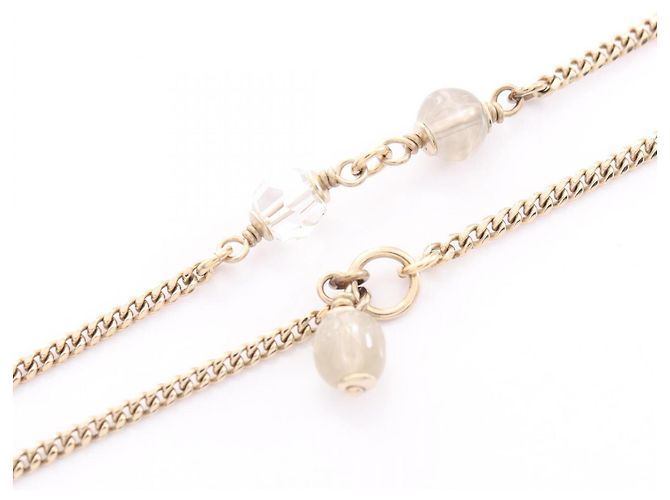 Chanel Coco Mark D20K Halskette Weiß Golden - Ansicht 6