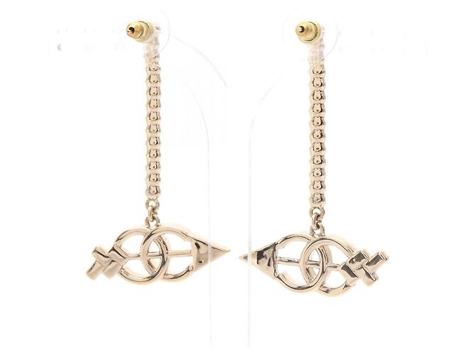 Orecchini Chanel Coco Mark Arrow Swing B23C D'oro - vista 2