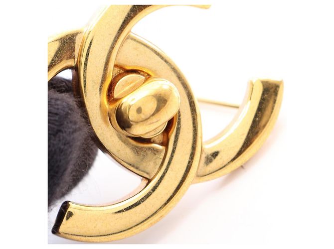 Chanel Coco Mark vergoldete Brosche Golden - Ansicht 4