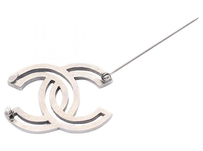 Chanel Coco Mark Brosche Silber - Ansicht 2
