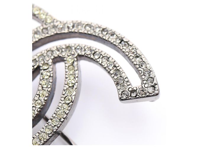 Chanel Coco Mark Brosche Silber - Ansicht 7