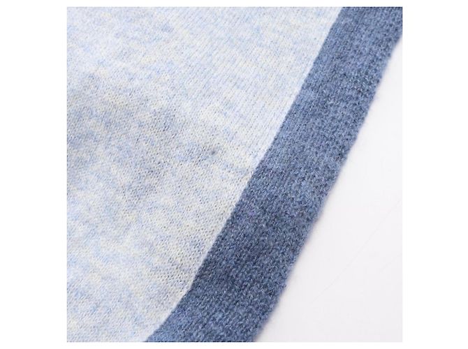Chanel Schal aus Baumwolle und Kaschmir Blau - Ansicht 3