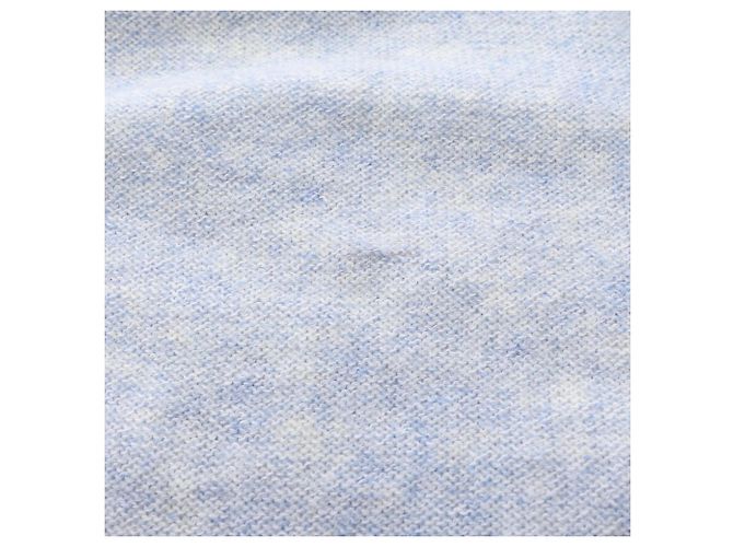 Chanel Schal aus Baumwolle und Kaschmir Blau - Ansicht 4