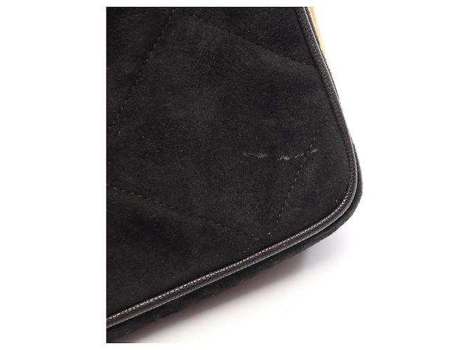 Chanel Coco Mark Diamond Stitch Schultertasche Schwarz - Ansicht 10