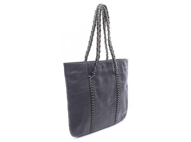 Borsa Tote Chanel Coco Mark Nero - vista 2