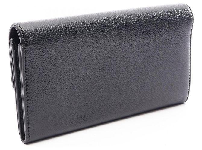 Portafoglio lungo bi-fold Chanel Coco Mark Nero - vista 2