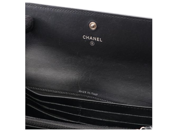 Portafoglio lungo bi-fold Chanel Coco Mark Nero - vista 6
