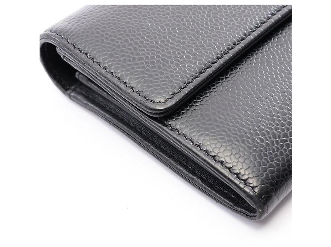 Portafoglio lungo bi-fold Chanel Coco Mark Nero - vista 9