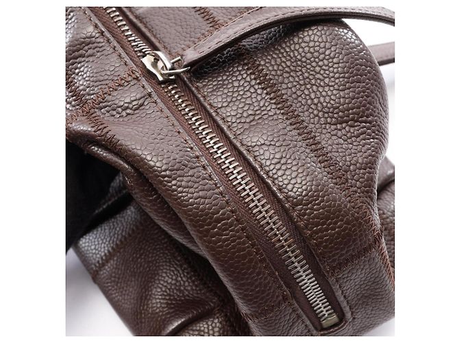Bolsa de Ombro Chanel Chocolate Bar Marrom - vista 11
