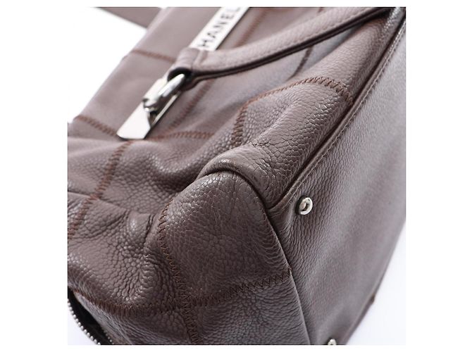 Bolsa de Ombro Chanel Chocolate Bar Marrom - vista 7