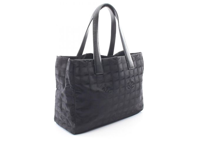 Borsa Tote Chanel New Travel Line MM Nero - vista 2