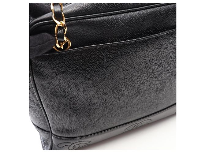 Chanel Triple Coco Schultertasche Schwarz - Ansicht 8