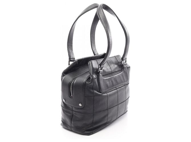 Borsa Tote Chanel Chocolate Bar Nero - vista 2