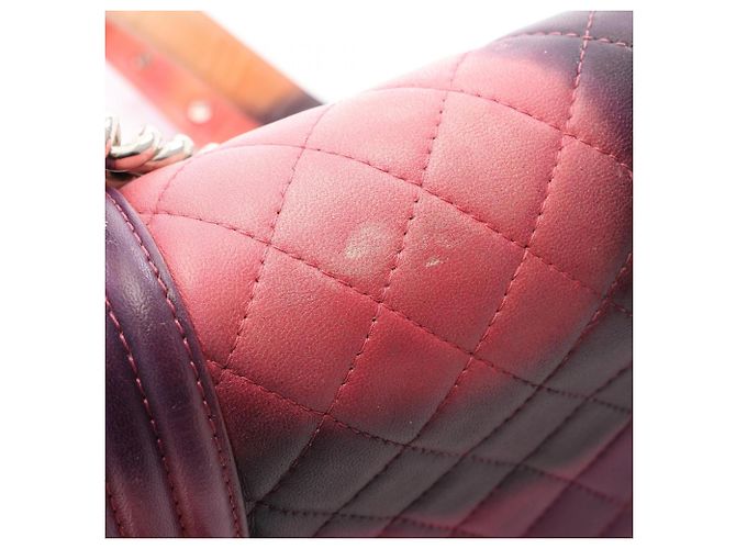 Chanel Boy Schultertasche Pink Mehrfarben - Ansicht 11