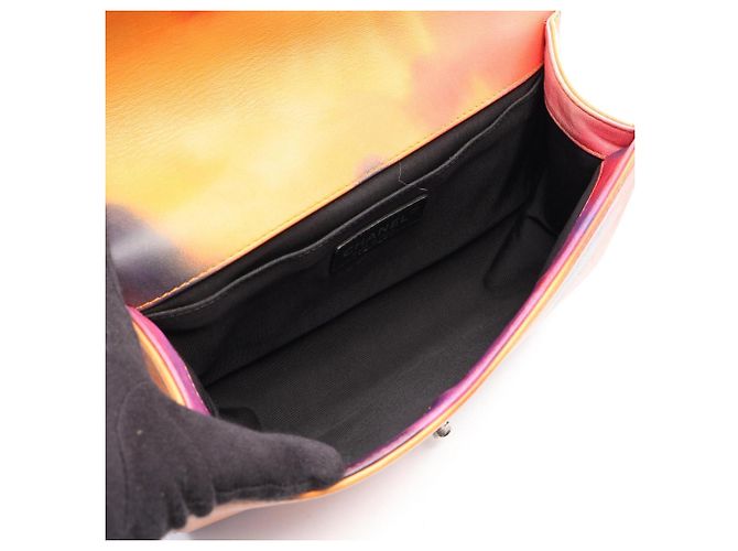 Chanel Boy Schultertasche Pink Mehrfarben - Ansicht 3