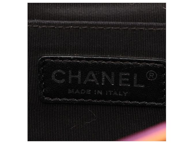 Chanel Boy Schultertasche Pink Mehrfarben - Ansicht 4