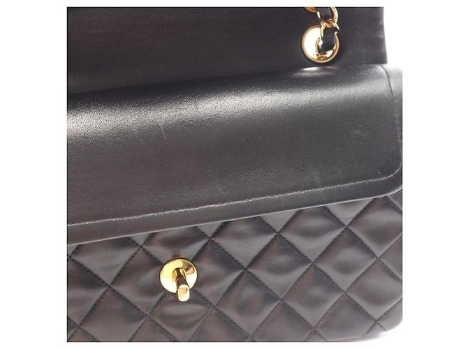 Borsa a tracolla Chanel Matelassé Double Flap Nero - vista 10