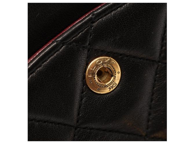 Borsa a tracolla Chanel Matelassé Double Flap Nero - vista 11